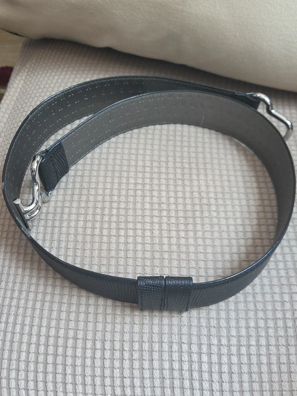 NWT Women's Black Leather Belt by DKNY